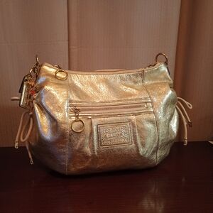 Coach Poppy Jazzy Rare Gold Shoulder Bag
